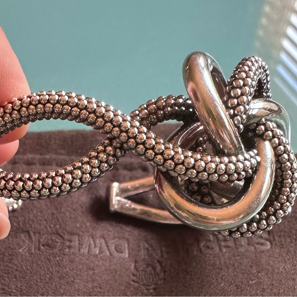 LAGOS Caviar Sterling Silver Intertwined Cuff - Picture 7 of 10